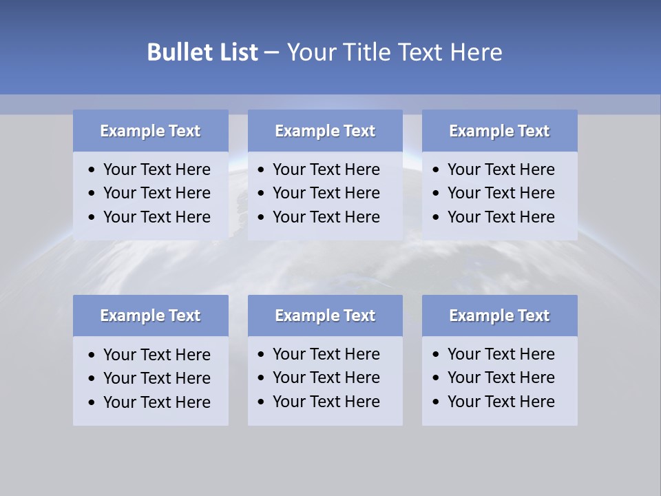 A Picture Of The Earth With The Sun In The Background PowerPoint Template