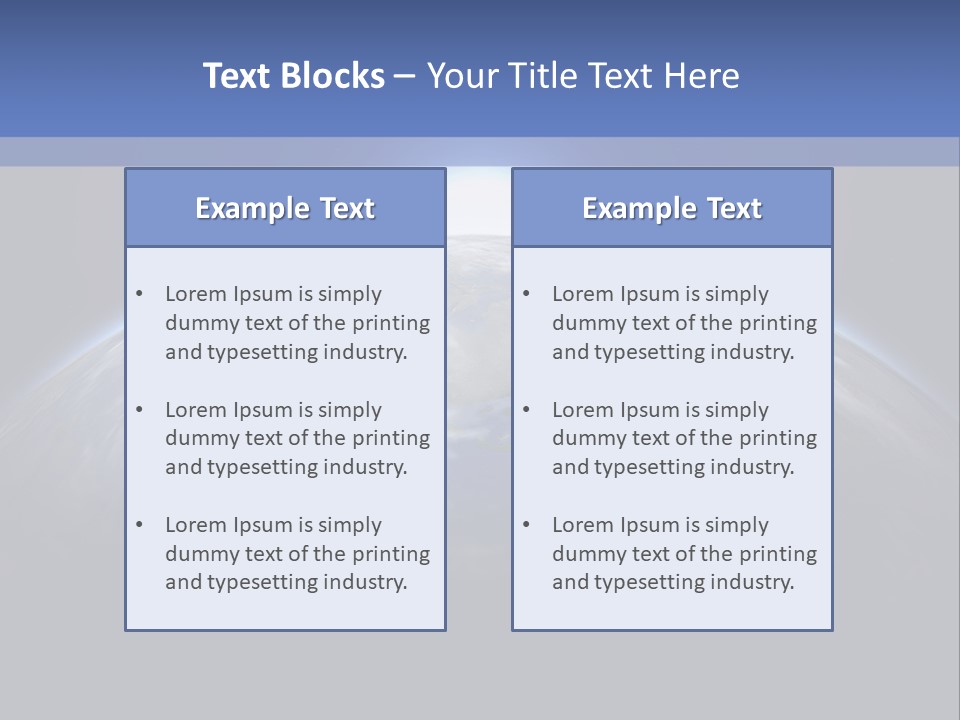 A Picture Of The Earth With The Sun In The Background PowerPoint Template