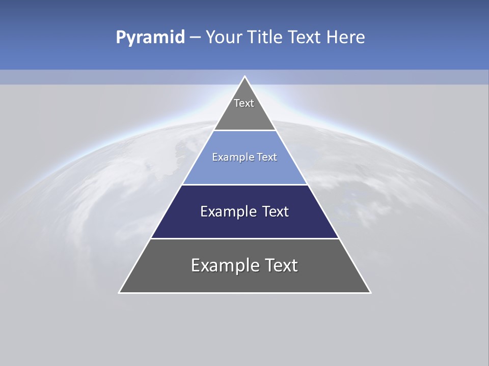 A Picture Of The Earth With The Sun In The Background PowerPoint Template