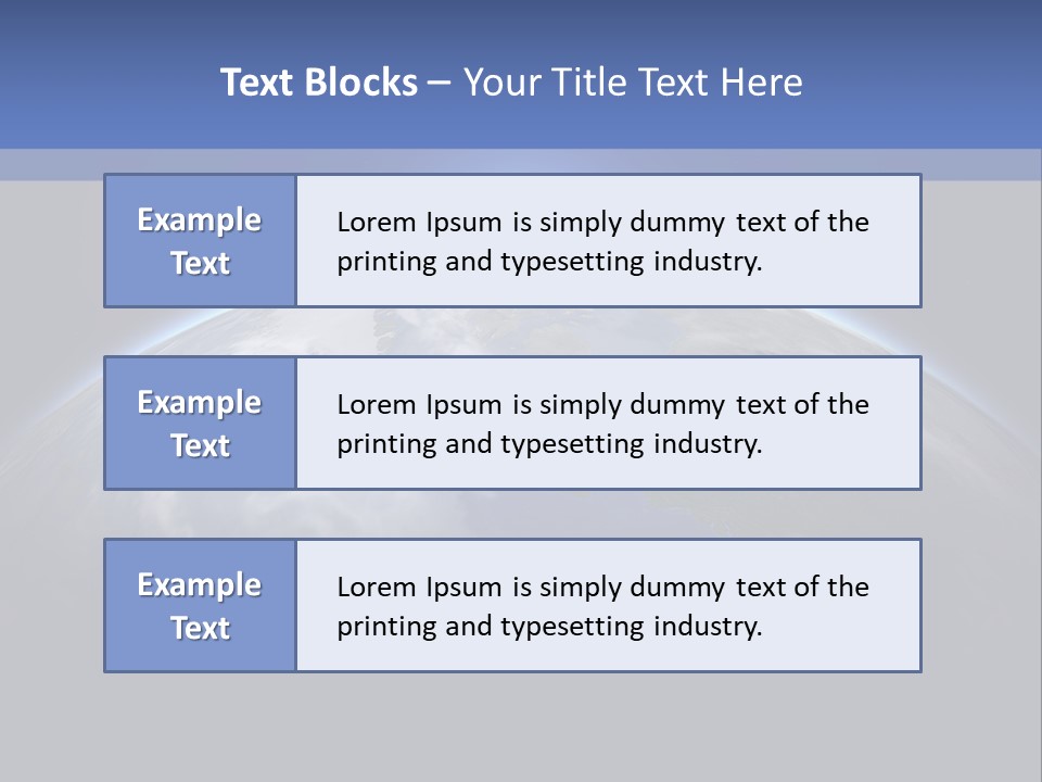 A Picture Of The Earth With The Sun In The Background PowerPoint Template