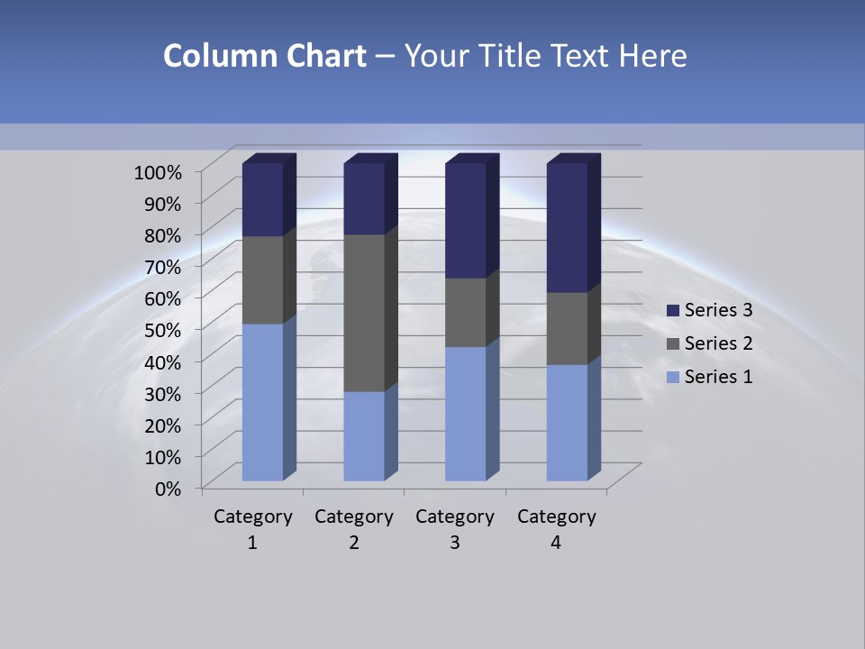 A Picture Of The Earth With The Sun In The Background PowerPoint Template