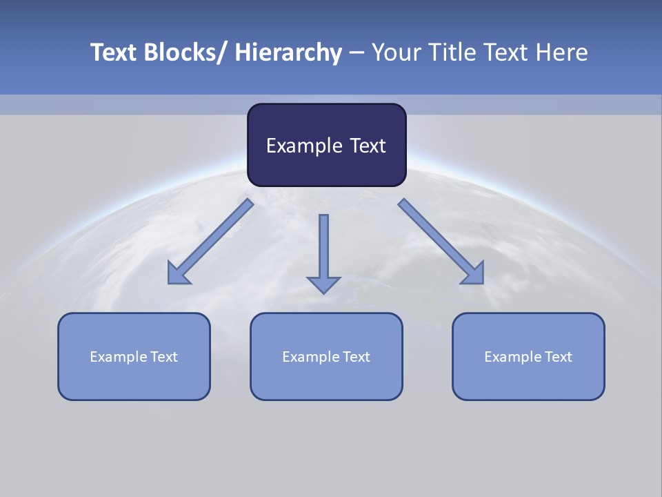 A Picture Of The Earth With The Sun In The Background PowerPoint Template