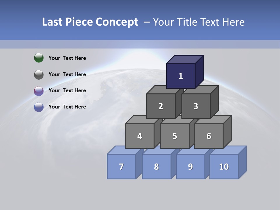 A Picture Of The Earth With The Sun In The Background PowerPoint Template