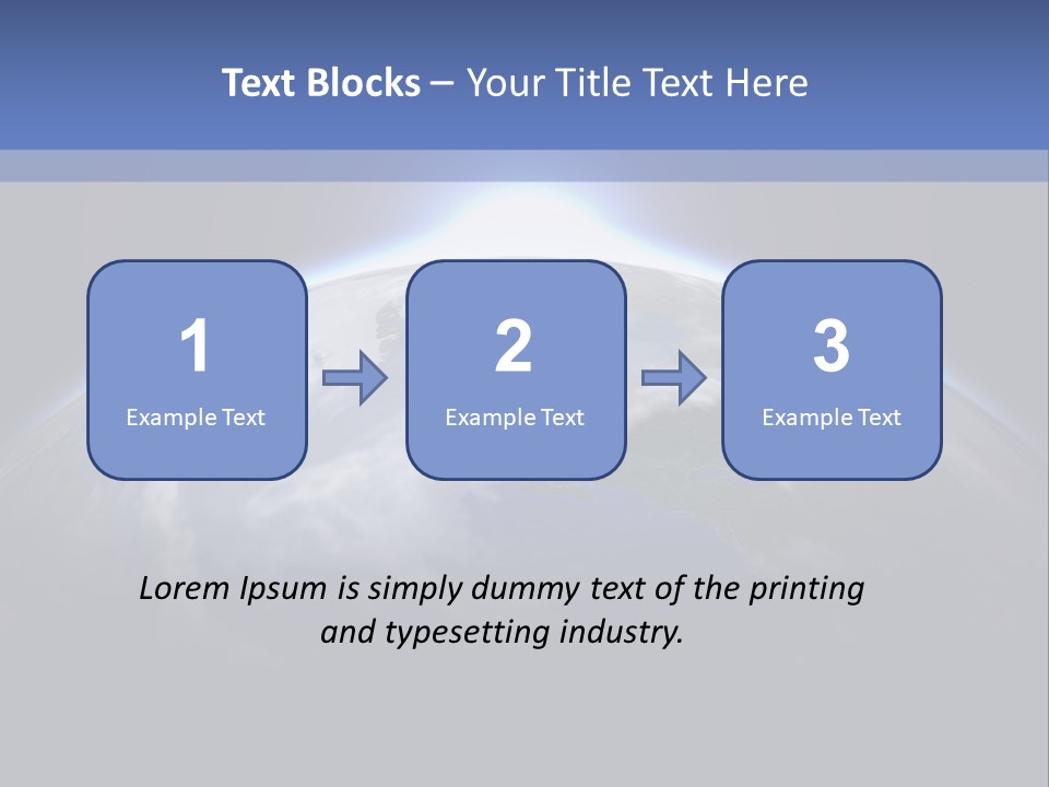 A Picture Of The Earth With The Sun In The Background PowerPoint Template