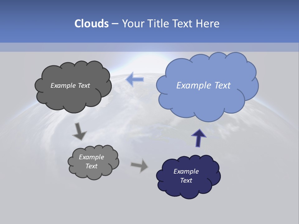 A Picture Of The Earth With The Sun In The Background PowerPoint Template