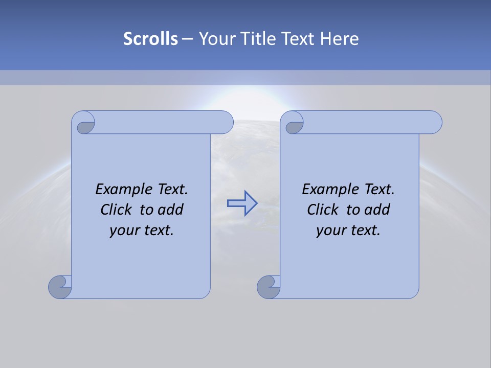 A Picture Of The Earth With The Sun In The Background PowerPoint Template