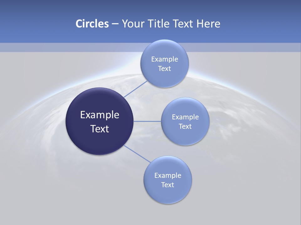 A Picture Of The Earth With The Sun In The Background PowerPoint Template