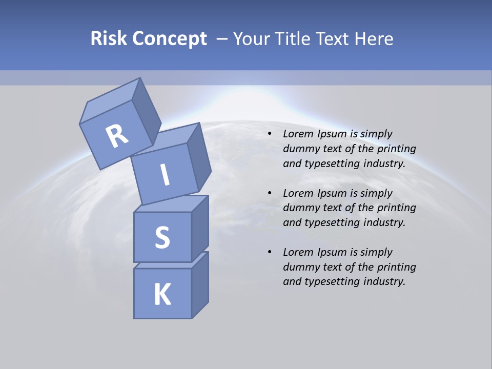 A Picture Of The Earth With The Sun In The Background PowerPoint Template