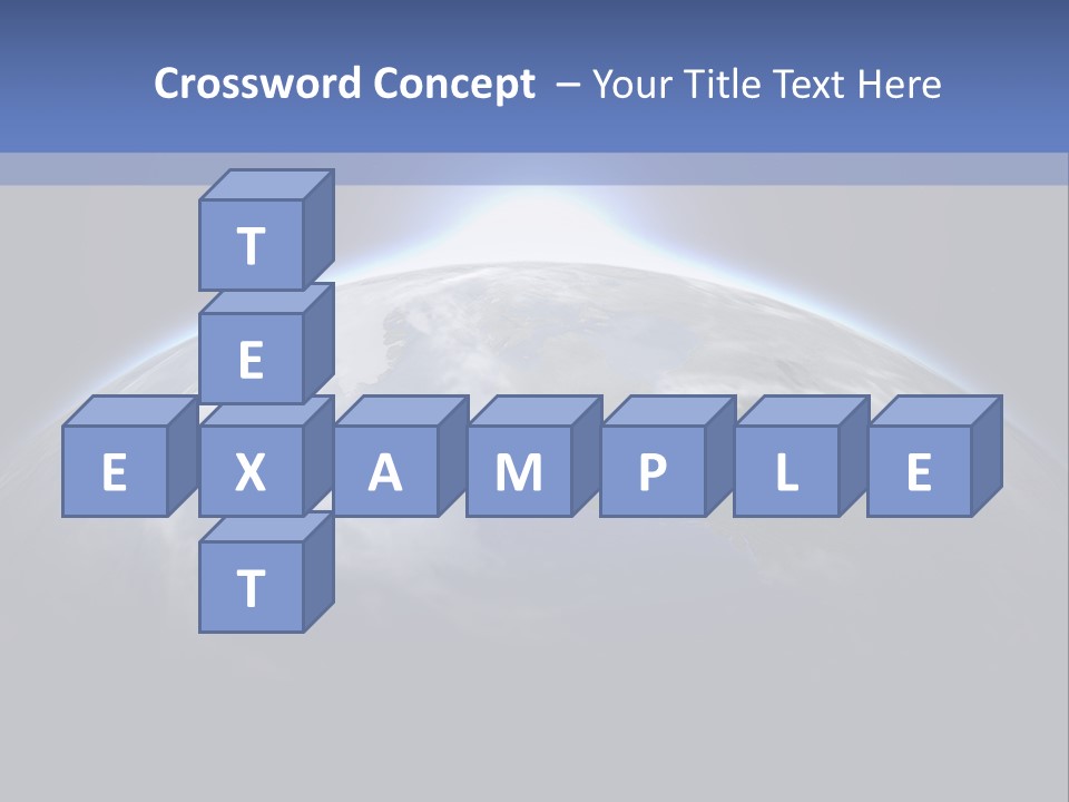 A Picture Of The Earth With The Sun In The Background PowerPoint Template