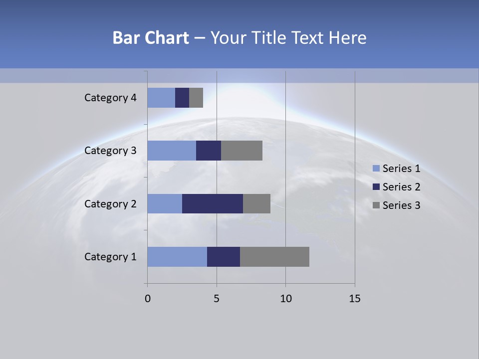 A Picture Of The Earth With The Sun In The Background PowerPoint Template