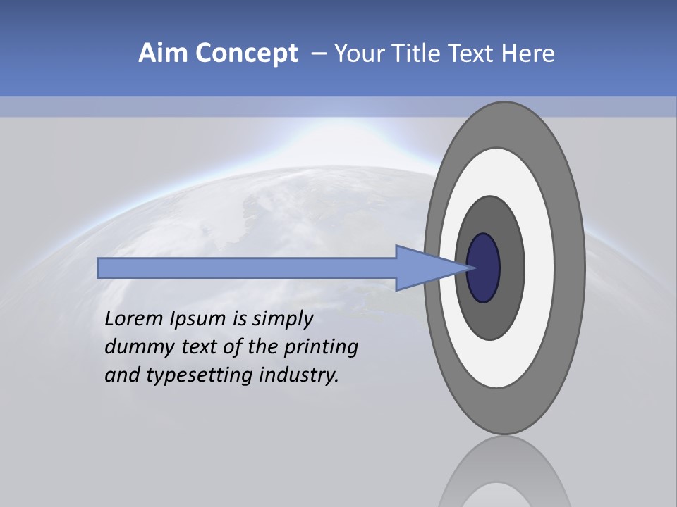 A Picture Of The Earth With The Sun In The Background PowerPoint Template