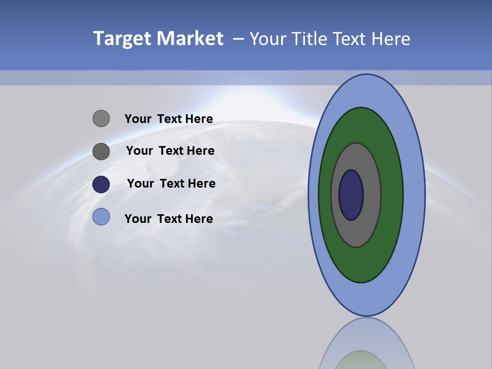 A Picture Of The Earth With The Sun In The Background PowerPoint Template