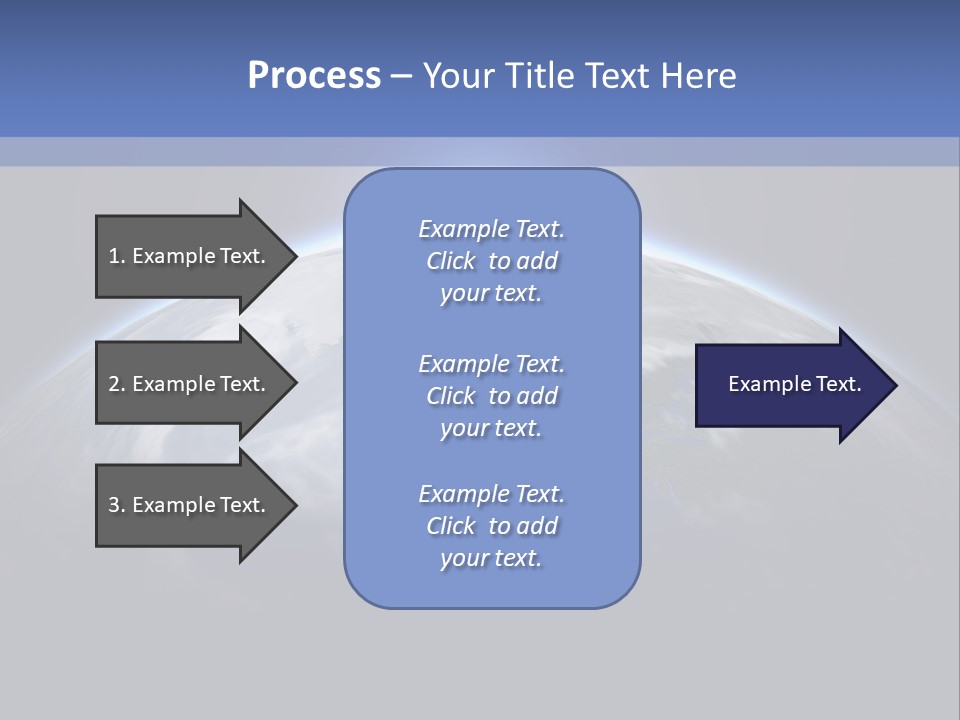 A Picture Of The Earth With The Sun In The Background PowerPoint Template