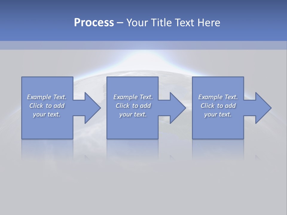 A Picture Of The Earth With The Sun In The Background PowerPoint Template