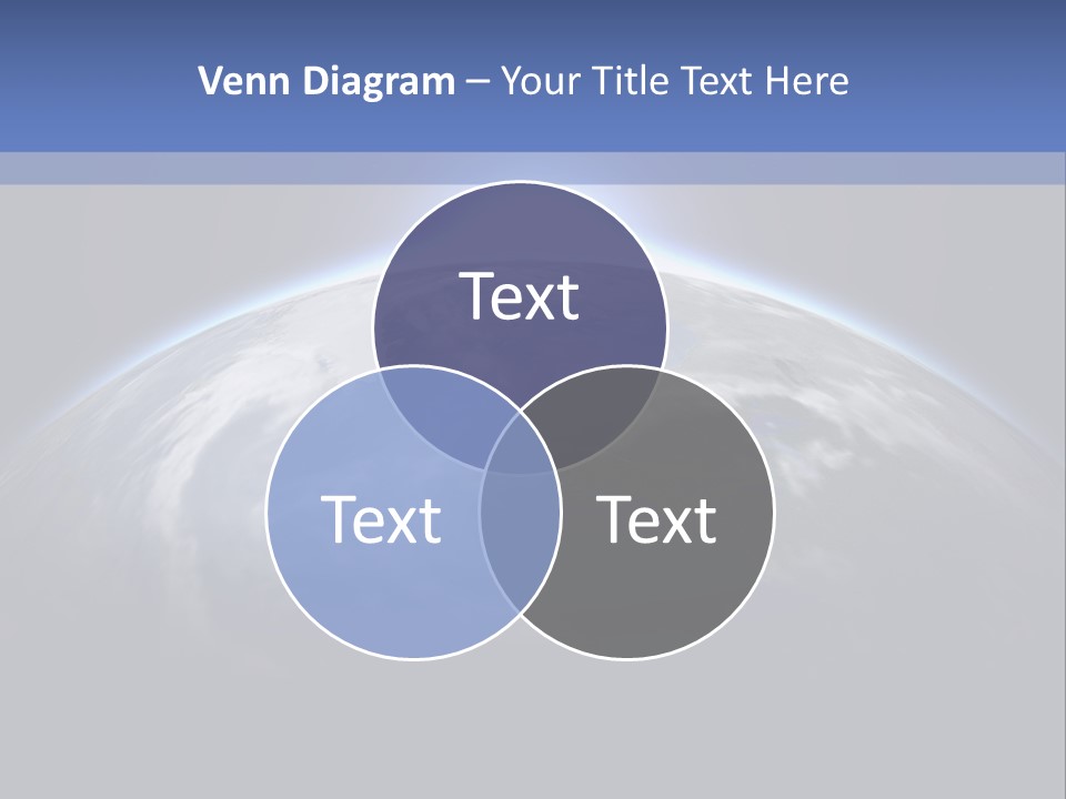 A Picture Of The Earth With The Sun In The Background PowerPoint Template