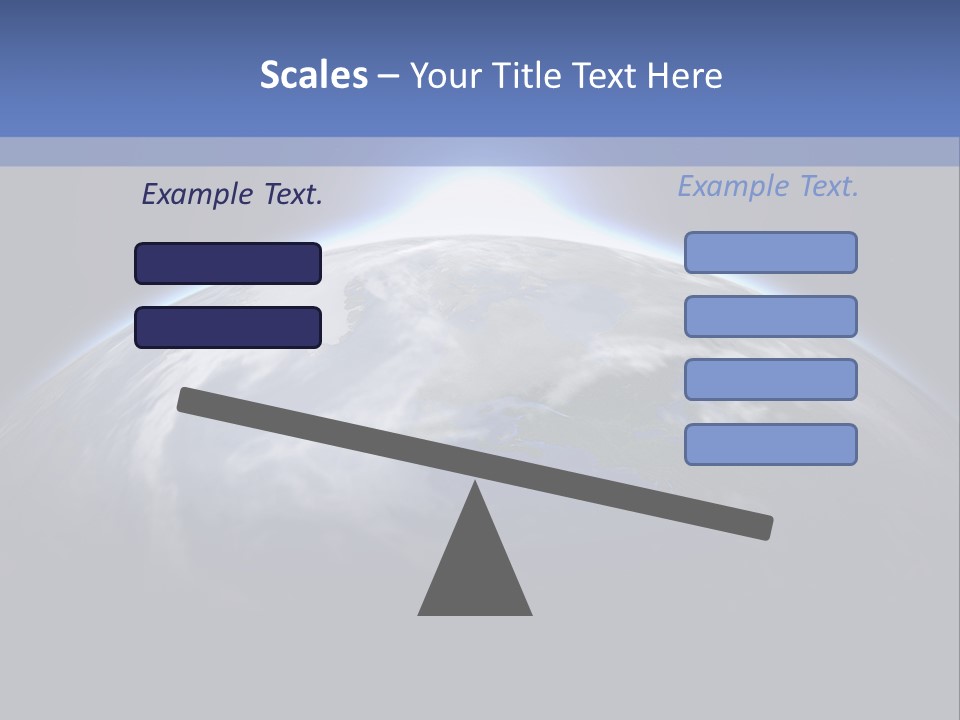 A Picture Of The Earth With The Sun In The Background PowerPoint Template