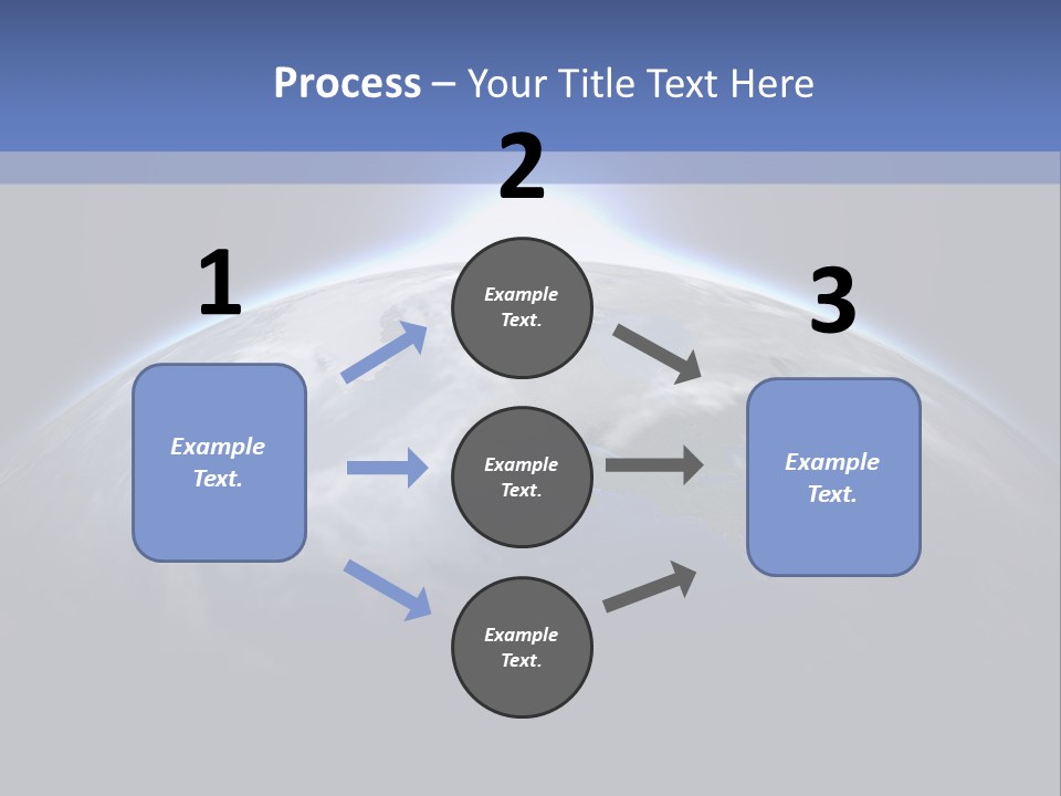 A Picture Of The Earth With The Sun In The Background PowerPoint Template