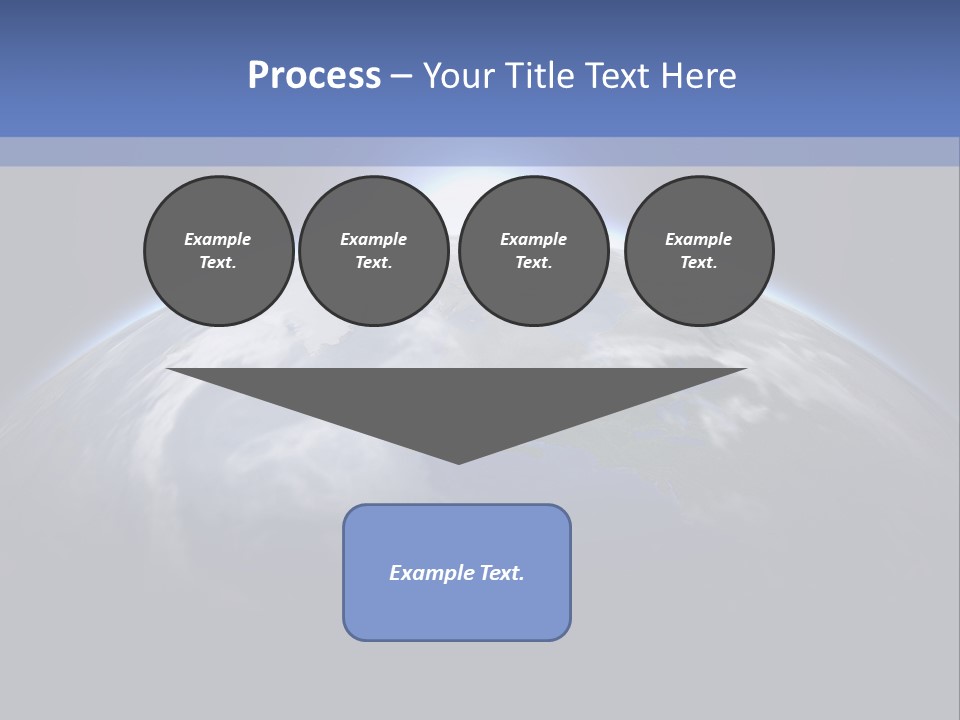 A Picture Of The Earth With The Sun In The Background PowerPoint Template
