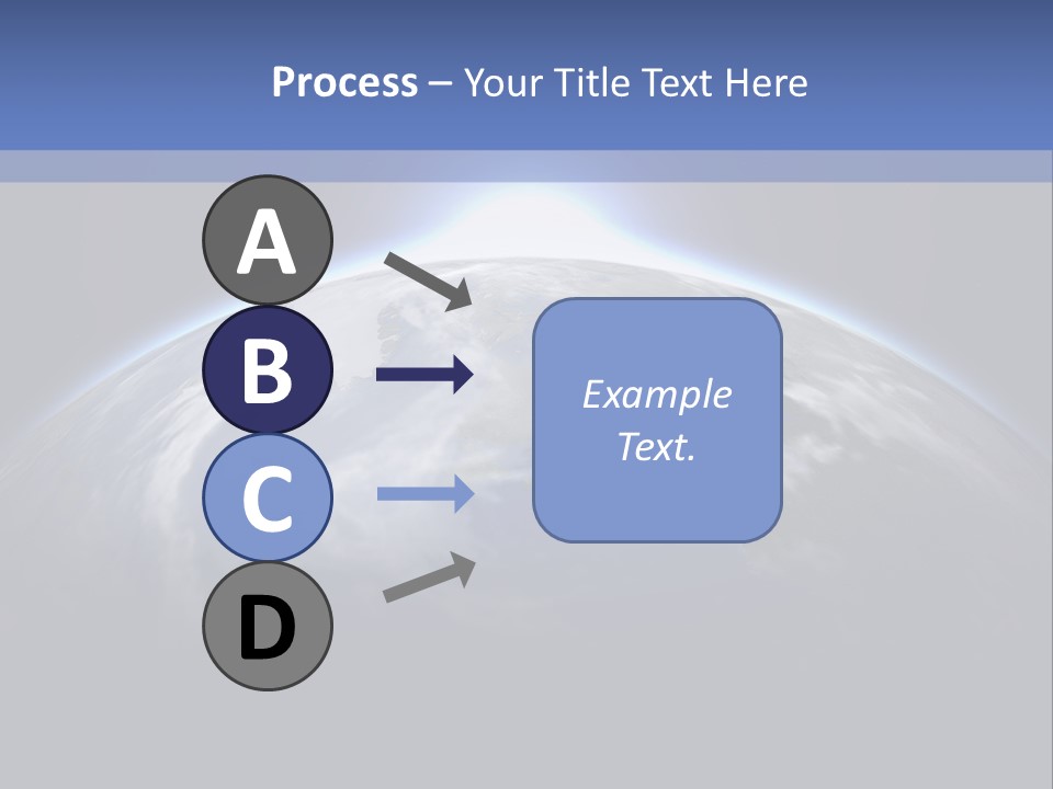 A Picture Of The Earth With The Sun In The Background PowerPoint Template