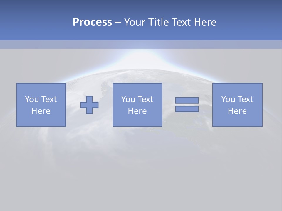A Picture Of The Earth With The Sun In The Background PowerPoint Template