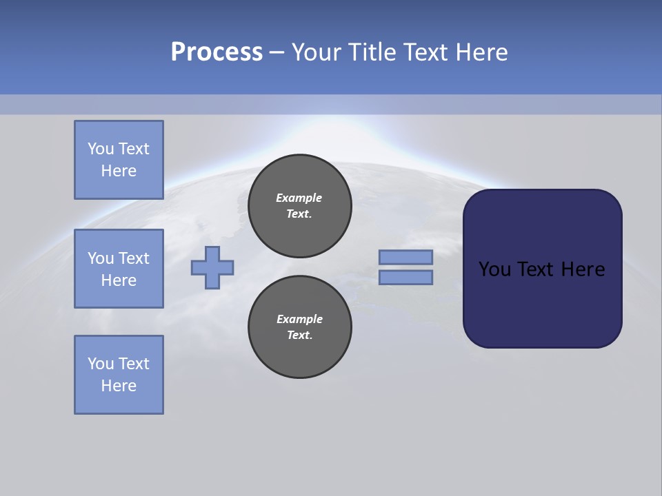 A Picture Of The Earth With The Sun In The Background PowerPoint Template