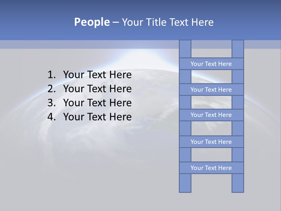 A Picture Of The Earth With The Sun In The Background PowerPoint Template