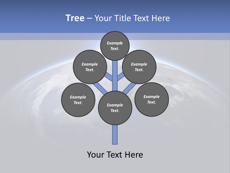 A Picture Of The Earth With The Sun In The Background PowerPoint Template