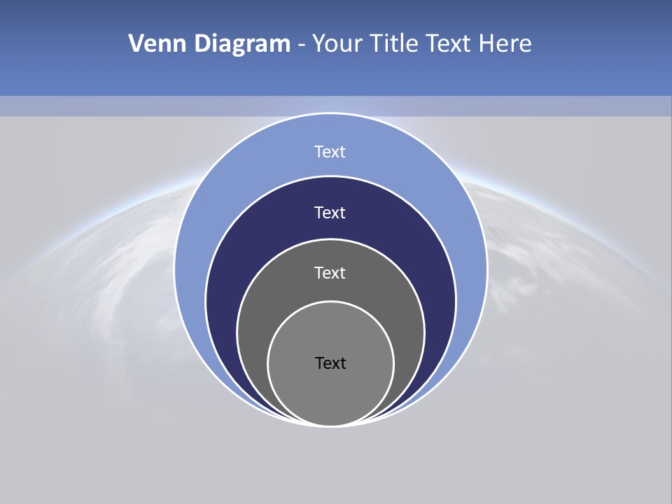A Picture Of The Earth With The Sun In The Background PowerPoint Template