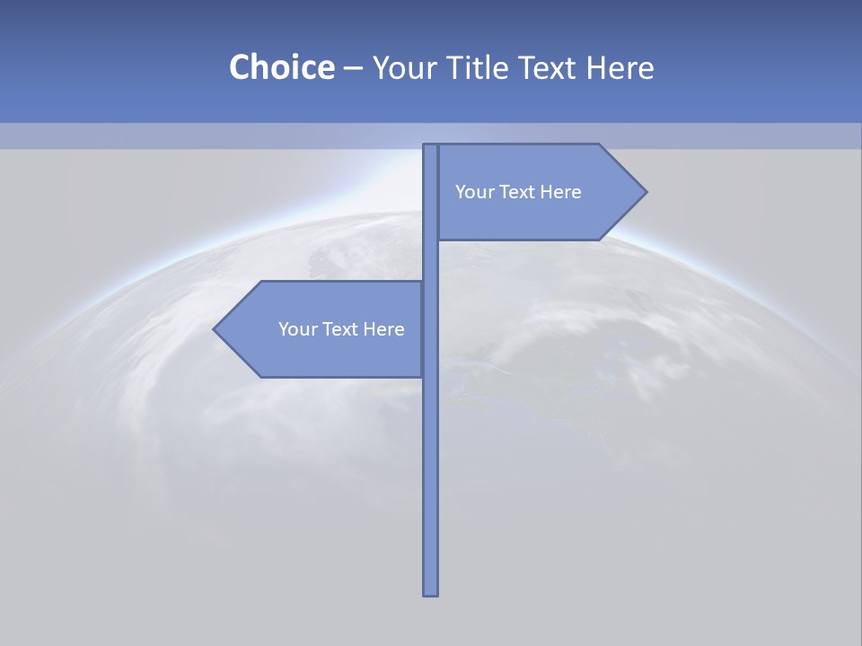 A Picture Of The Earth With The Sun In The Background PowerPoint Template