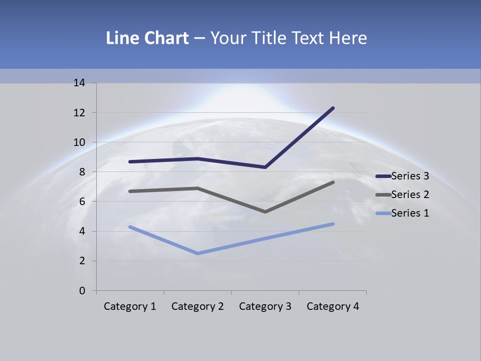 A Picture Of The Earth With The Sun In The Background PowerPoint Template