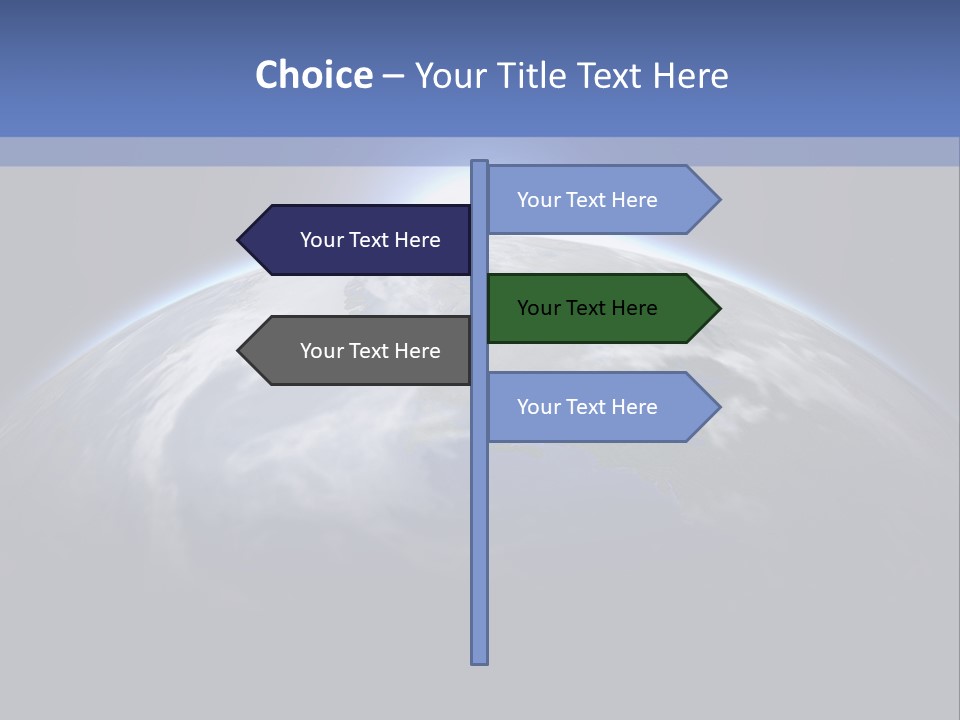 A Picture Of The Earth With The Sun In The Background PowerPoint Template