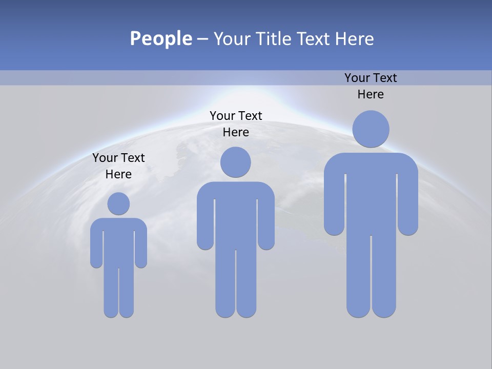 A Picture Of The Earth With The Sun In The Background PowerPoint Template