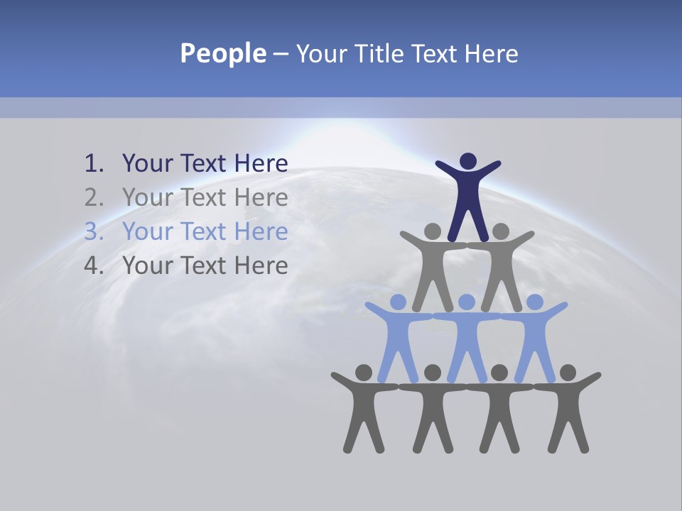 A Picture Of The Earth With The Sun In The Background PowerPoint Template