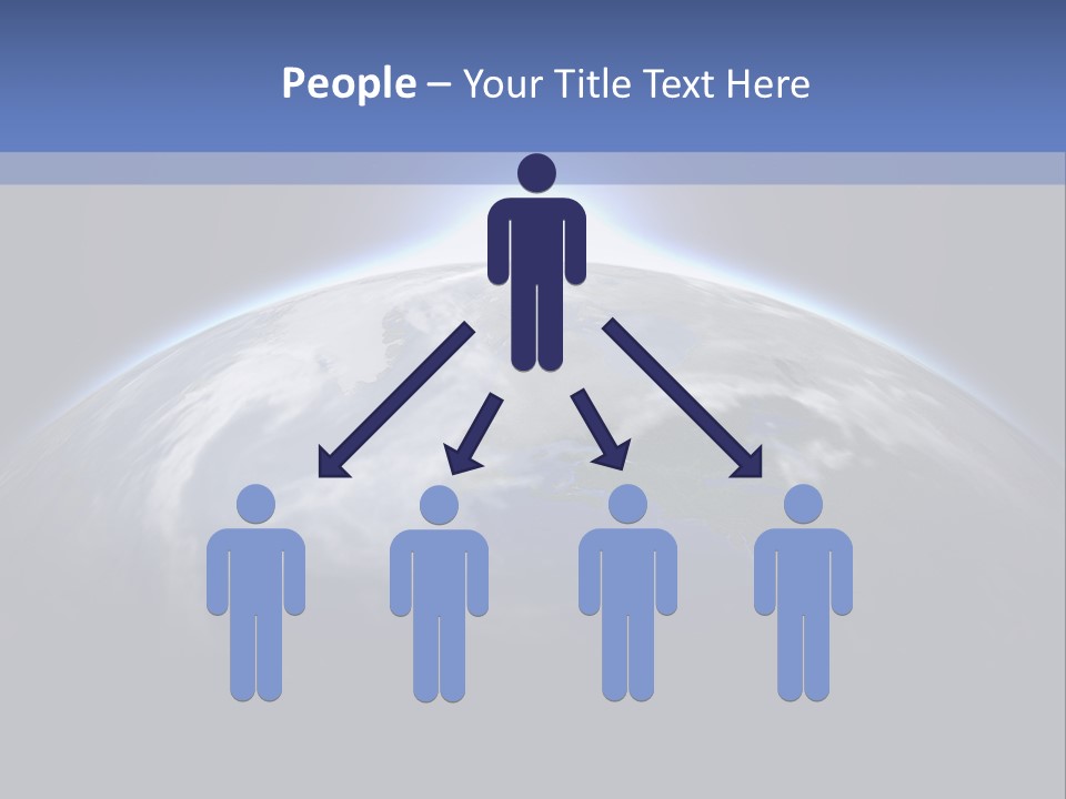 A Picture Of The Earth With The Sun In The Background PowerPoint Template