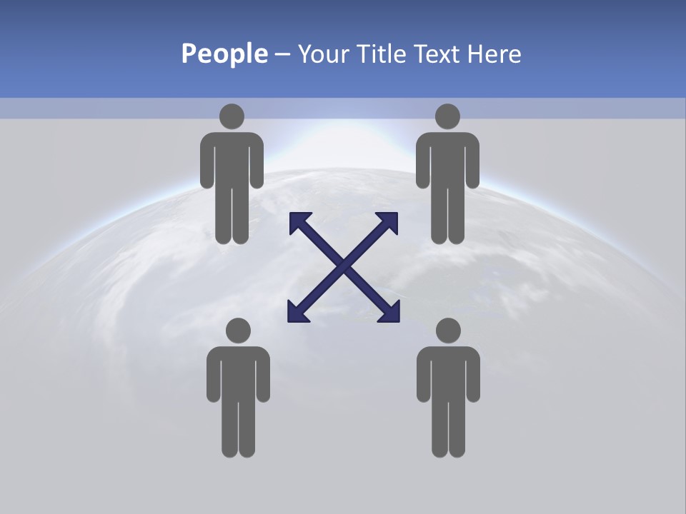 A Picture Of The Earth With The Sun In The Background PowerPoint Template