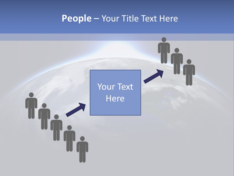 A Picture Of The Earth With The Sun In The Background PowerPoint Template