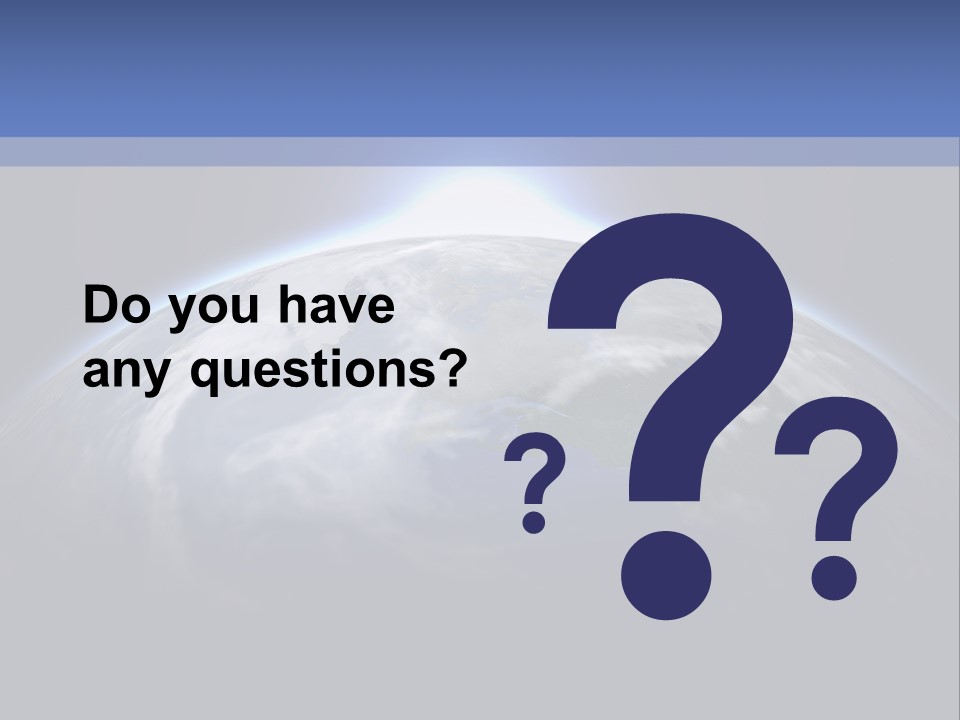 A Picture Of The Earth With The Sun In The Background PowerPoint Template