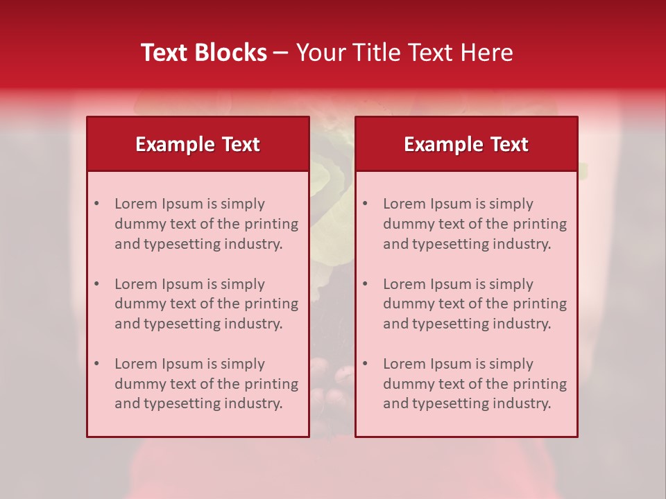 Food Holding Harvest PowerPoint Template