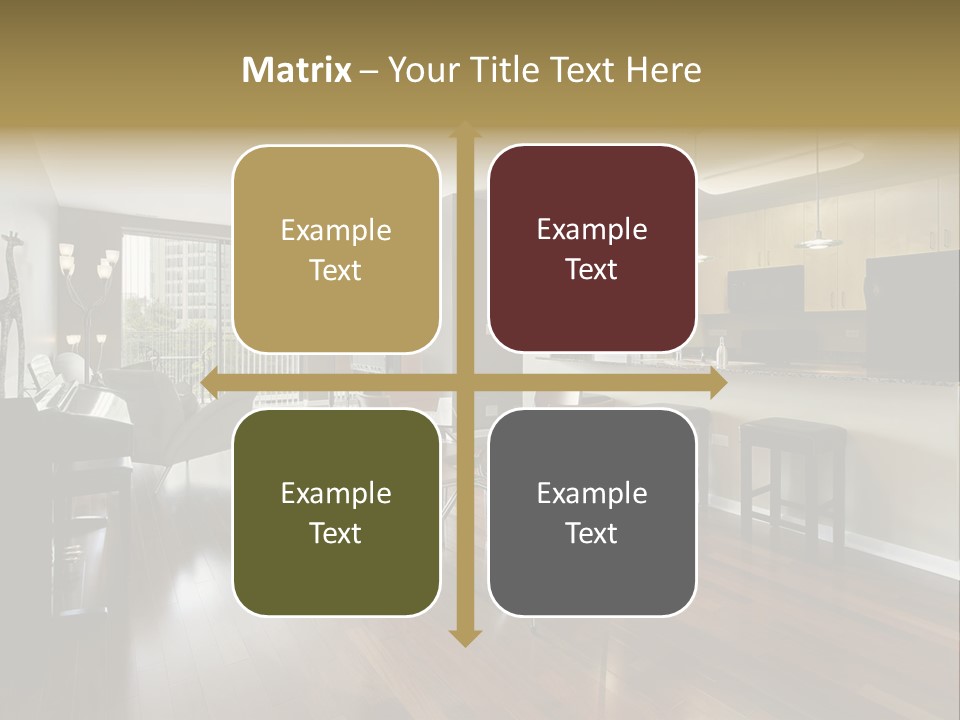 A Living Room Filled With Furniture And A Piano PowerPoint Template