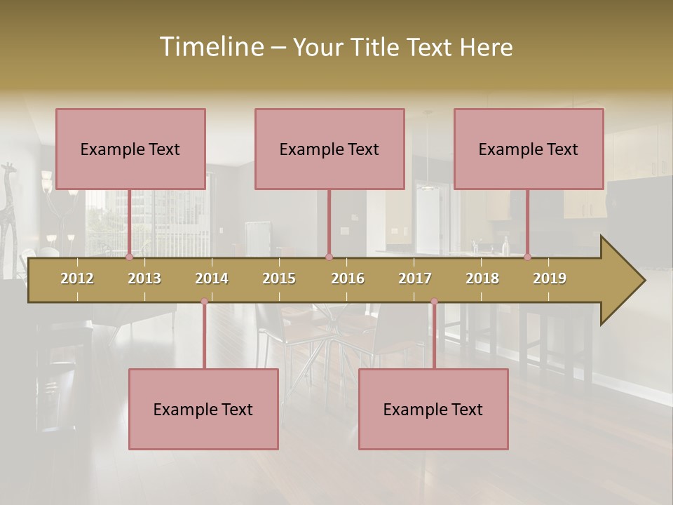 A Living Room Filled With Furniture And A Piano PowerPoint Template