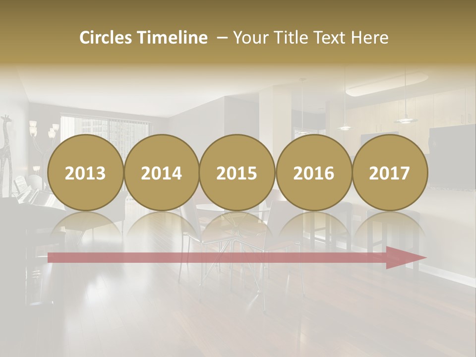 A Living Room Filled With Furniture And A Piano PowerPoint Template