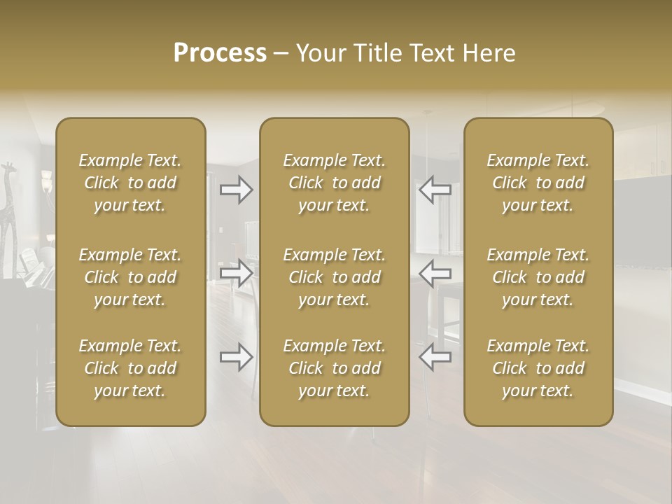 A Living Room Filled With Furniture And A Piano PowerPoint Template