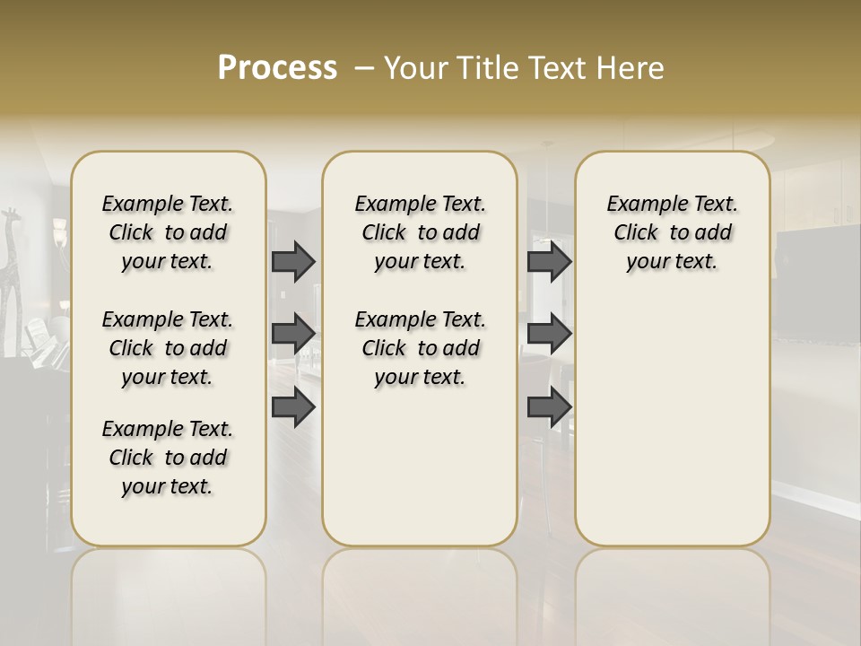 A Living Room Filled With Furniture And A Piano PowerPoint Template