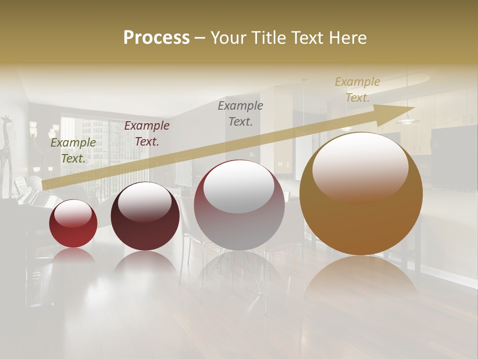 A Living Room Filled With Furniture And A Piano PowerPoint Template