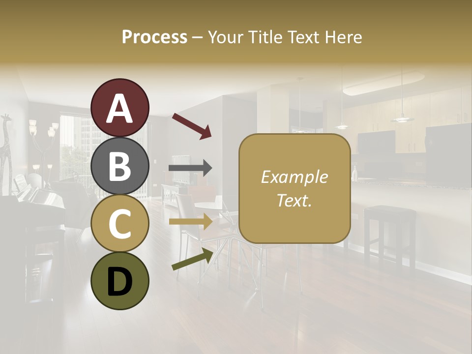 A Living Room Filled With Furniture And A Piano PowerPoint Template