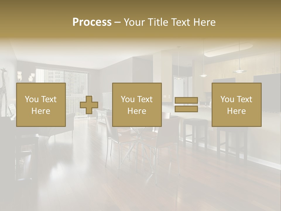 A Living Room Filled With Furniture And A Piano PowerPoint Template