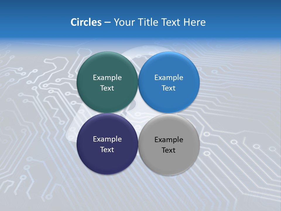 A Padlock On Top Of A Circuit Board PowerPoint Template