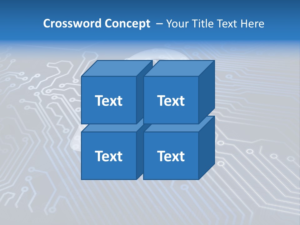 A Padlock On Top Of A Circuit Board PowerPoint Template