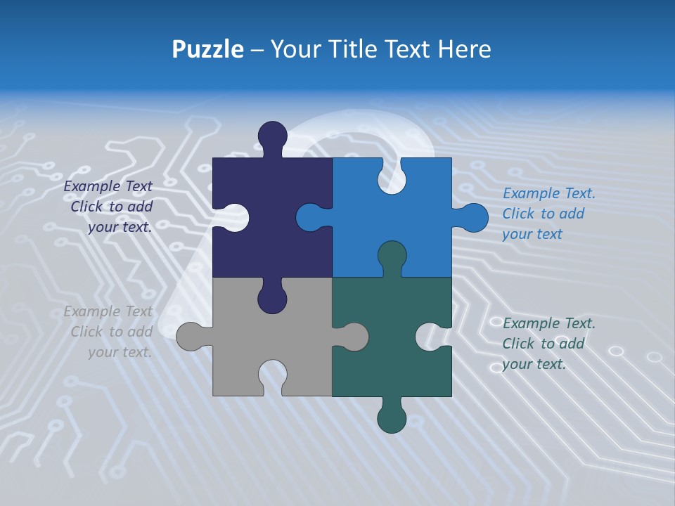 A Padlock On Top Of A Circuit Board PowerPoint Template