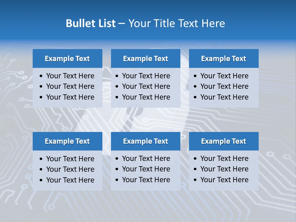A Padlock On Top Of A Circuit Board PowerPoint Template